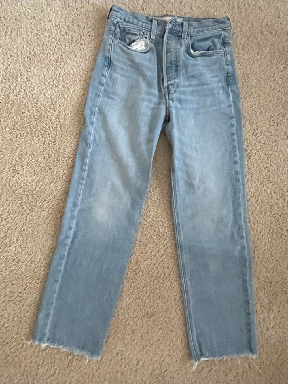 Frank & Eileen Straight-Leg Jeans in Light Blue Wash